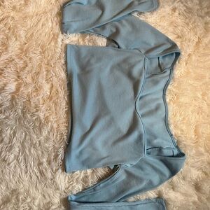 SHEIN Light Blue Crop Top
